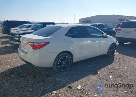 2014 Toyota Corolla S Plus z USA, uszkodzony, nr VIN 5YFBURHE6EP008232